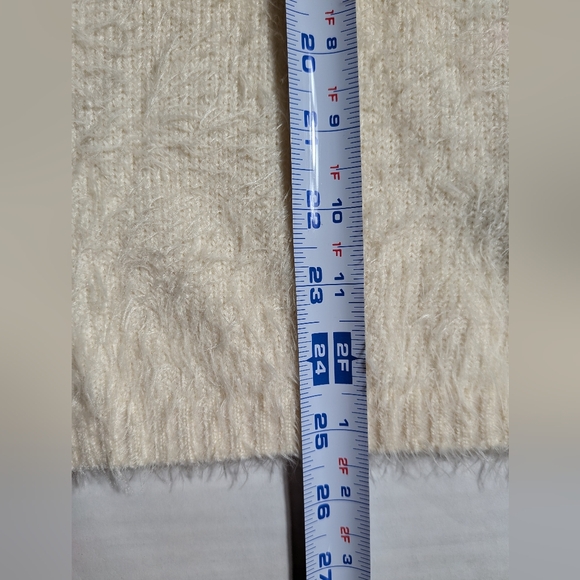 Fuzzy Button Down Cardigan Sweater Size 14 - Picture 7 of 12